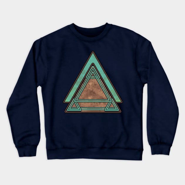 TRI_the_MOUNTAIN Crewneck Sweatshirt by Crowtongue_Apparel 